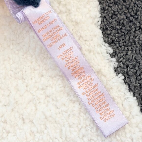 NWT Savage x Fenty Womens Large Fluff It Up Slip Fuzzy Sweater Nightie Dress - Picture 11 of 12